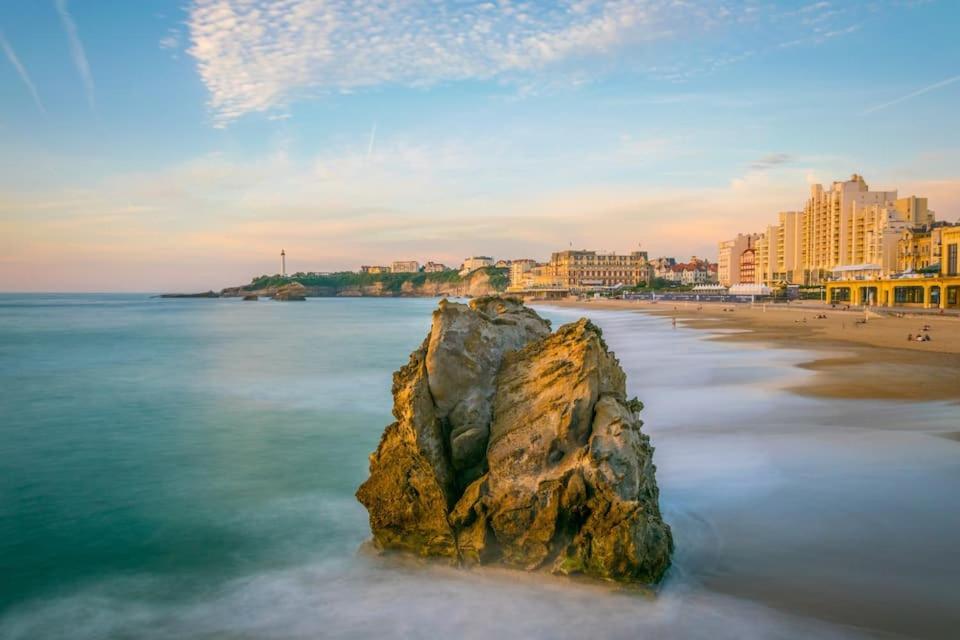 Ferienwohnung Studio Et Piscine Sur La Grande Plage Biarritz Exterior foto