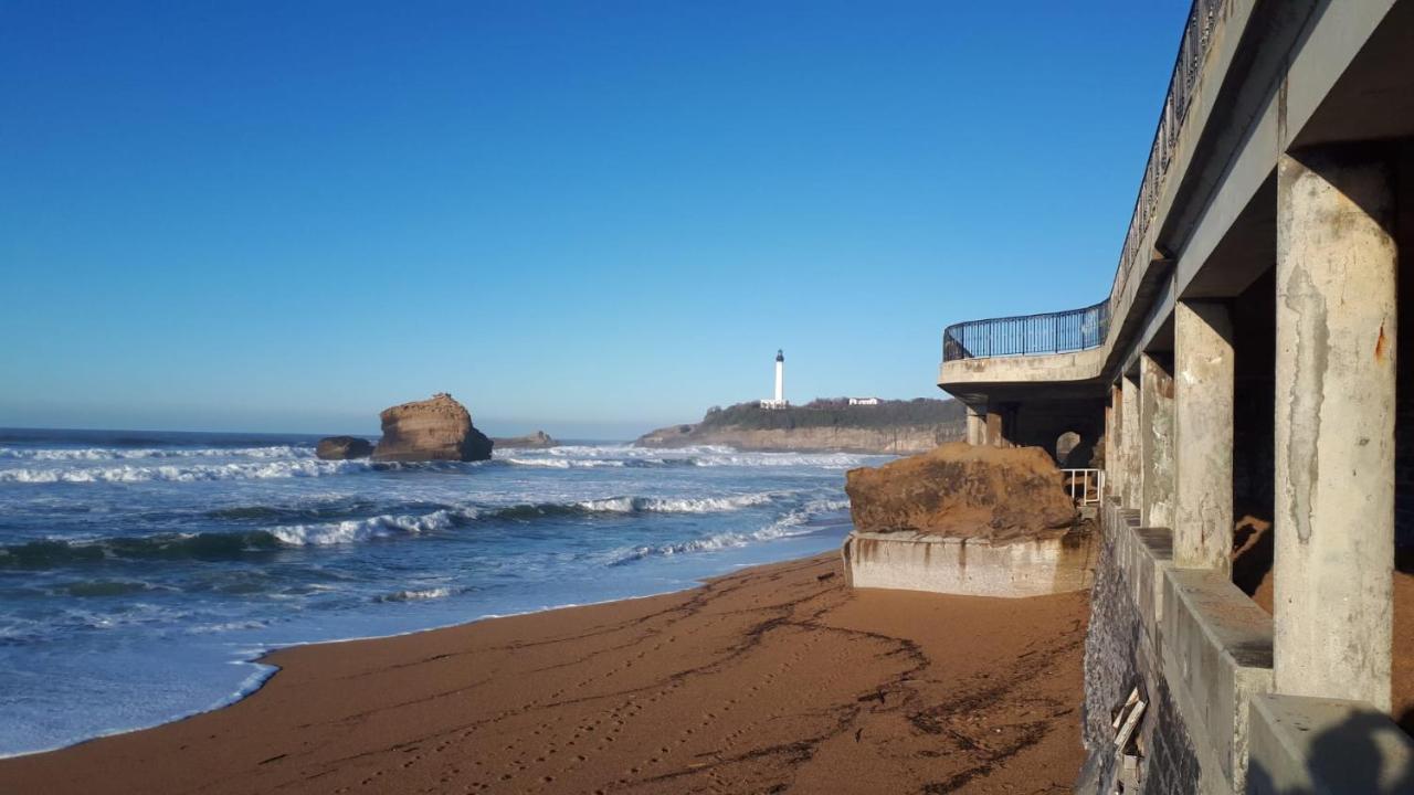 Ferienwohnung Studio Et Piscine Sur La Grande Plage Biarritz Exterior foto