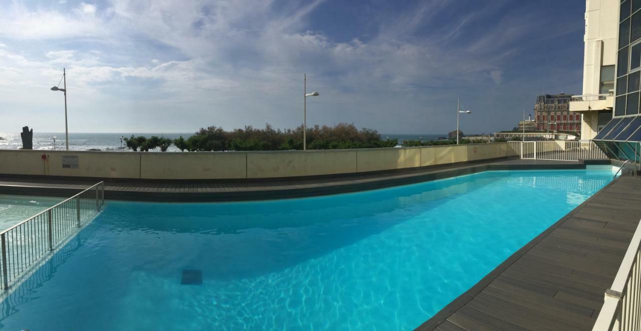 Ferienwohnung Studio Et Piscine Sur La Grande Plage Biarritz Exterior foto